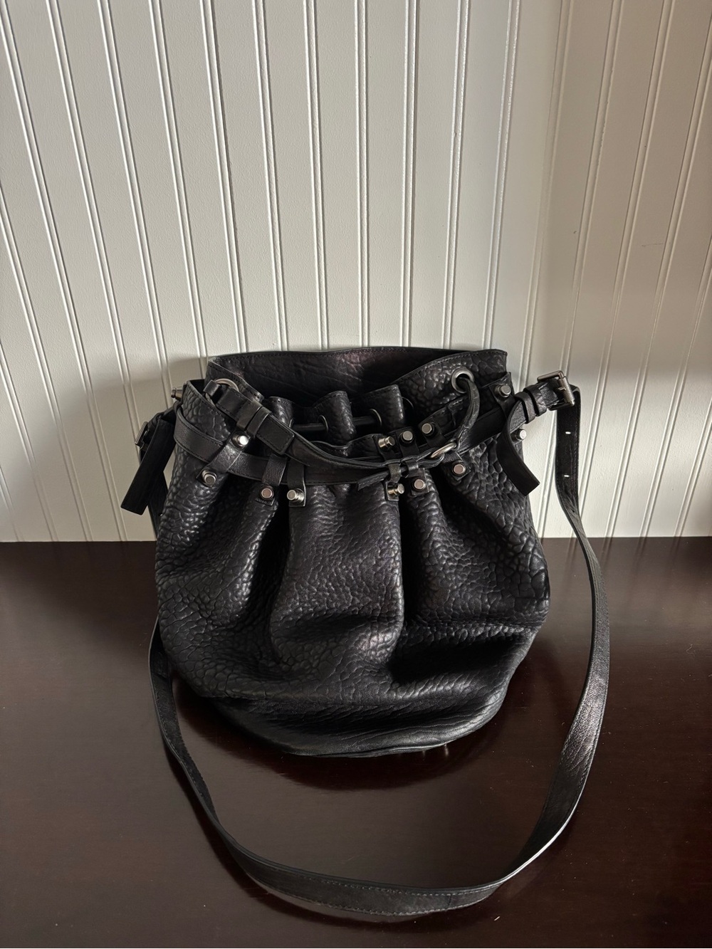 Vintage Alexander Wang Black Diego Bucket Bag